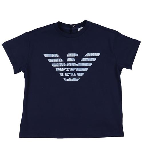 Se Emporio Armani T-shirt - Navy m. Logo ved KidsWorld