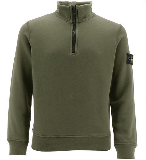 Stone Island Stone Island Sweatshirt m. LynlÃ¥s - Olive