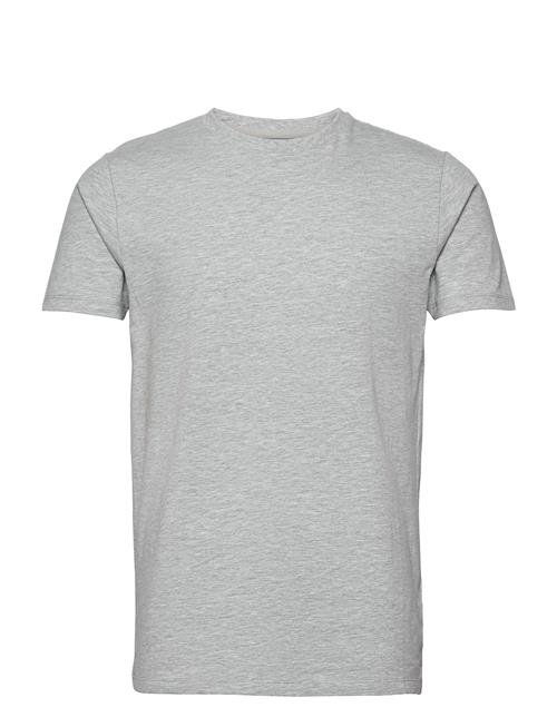 Lindbergh Mens Stretch Crew Neck Tee S/S Lindbergh Grey