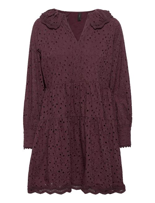 YAS Yasblicco Ls Dress YAS Burgundy