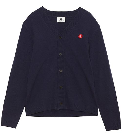 Wood Wood Cardigan - Strik - Uld - Otis - Navy