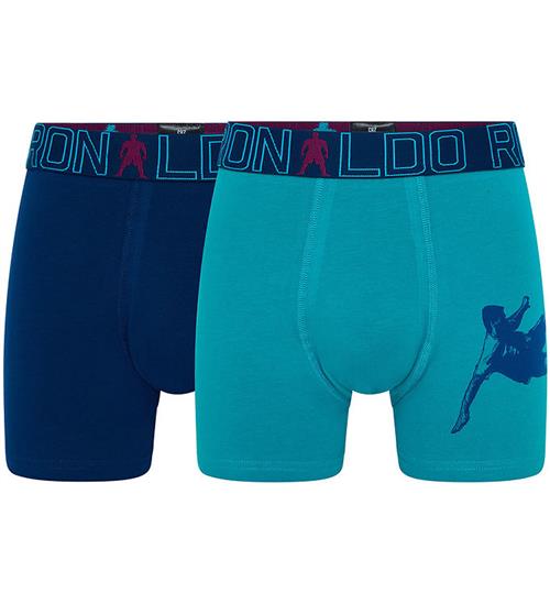 JBS Ronaldo Boxershorts - 2-pak - BlÃ¥/Turkis