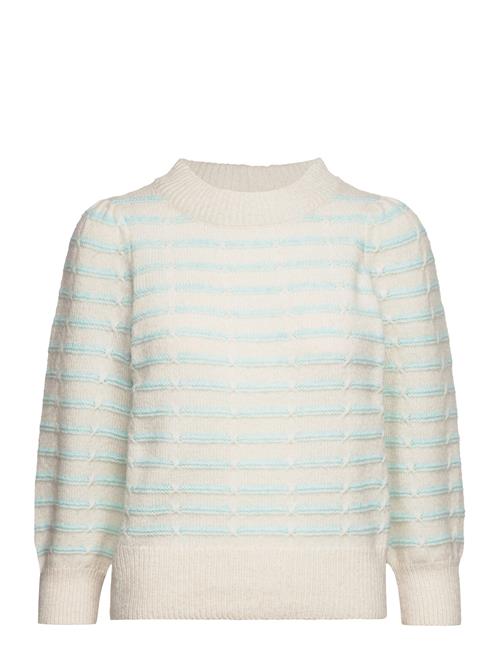 Vmleonor 3/4 O-Neck Pullover Ga Boo Vero Moda Cream