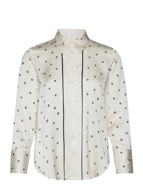 Mango Satin Finish Flowy Shirt Mango Cream