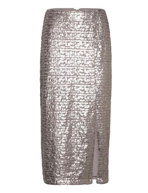 French Connection Adalynn Sequin Skirt French Connection Gold