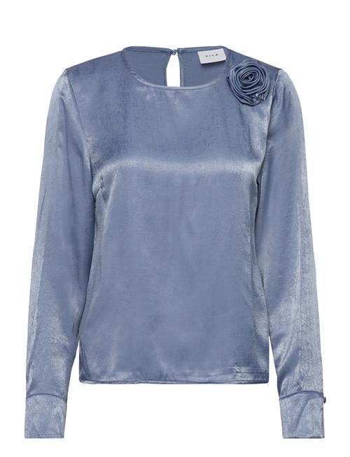 Vikenca L/S Rose Top #2 Vila Blue