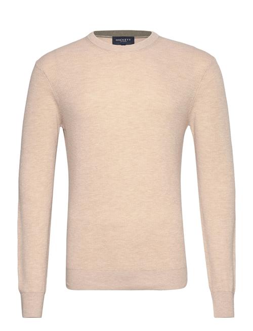 Hackett London Rib Knit Crew Hackett London Beige