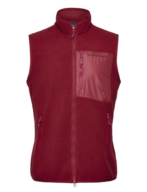 Peak Performance M Pile Vest Peak Performance Burgundy