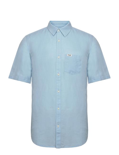 Wrangler Ss 1 Pkt Shirt Wrangler Blue