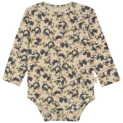 Konges Sløjd GOTS Babybody Panda | Beige | 9 months