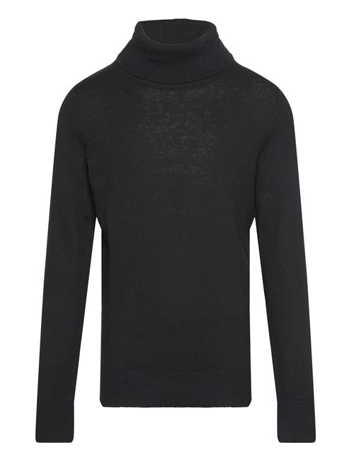 Se Jack & Jones Jjeemil Knit Roll Neck Jnr Jack & J S Black ved Booztlet