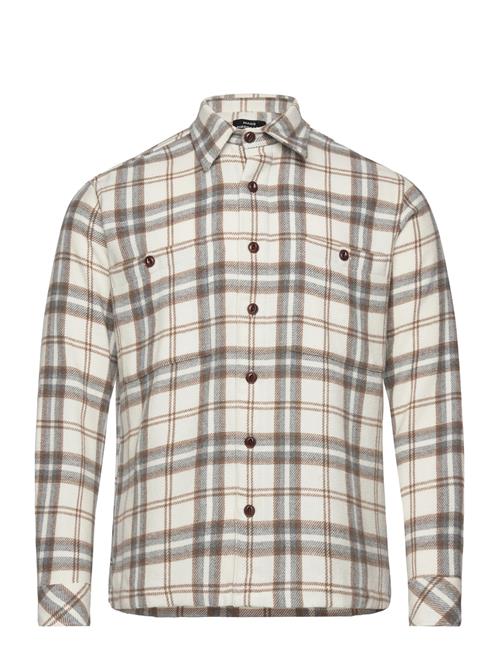 Soft Wool Roar Check Shirt Mads Nørgaard Cream