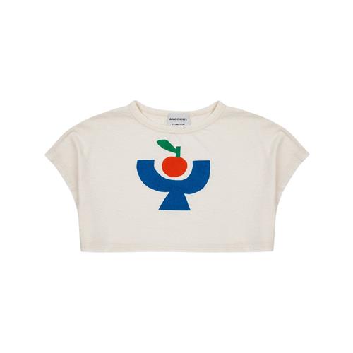 Bobo Choses Tomato Plate Cropped T-shirt Naturhvid |  | 4-5 years