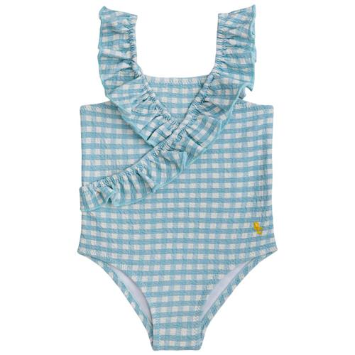 Bobo Choses Gingham Flæset Baby Badedragt Blå | Blå | 24 months