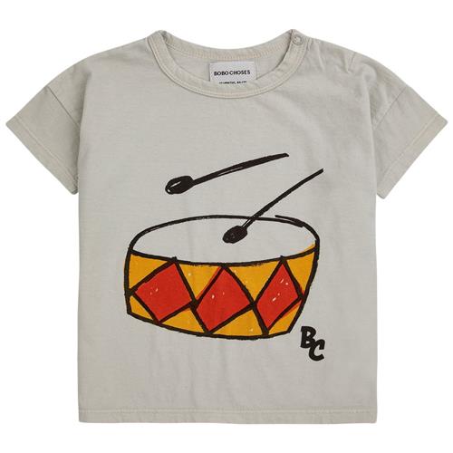 Bobo Choses Play The Drum Baby T-shirt Beige 9 Months  Beige  9 måneder  Unisex