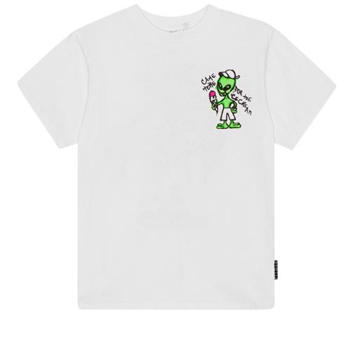 Molo GOTS Rodney T-shirt Icecream Alien | Hvid | 104 cm