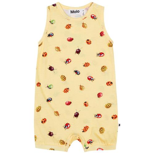 Se Molo GOTS Fu Romper Coccinella | Gul | 68 cm ved Babyshop