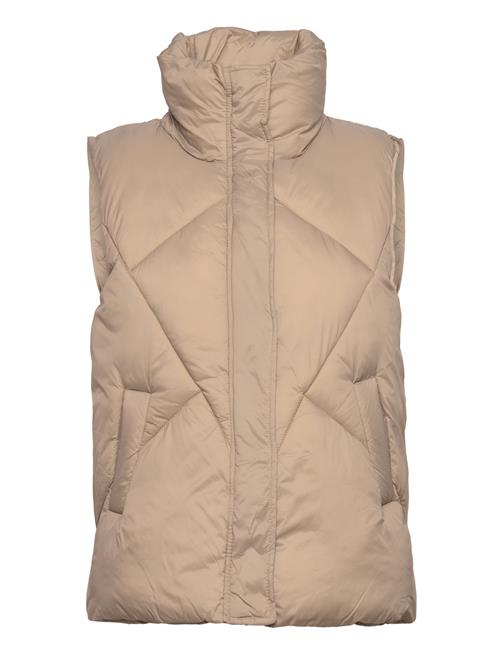 Se ONLY Onlpalma Puffer Waistcoat Cc Otw ONLY Brown ved Booztlet