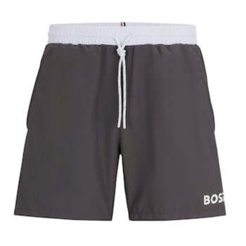 Se BOSS Badebukser Starfish Swim Shorts Grå polyester X-Large Herre ved Timarco