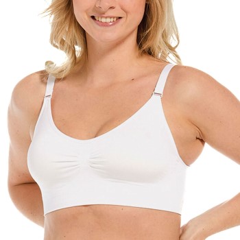 Magic Bh Comfort Spagetti Bra Hvid polyamid Large Dame