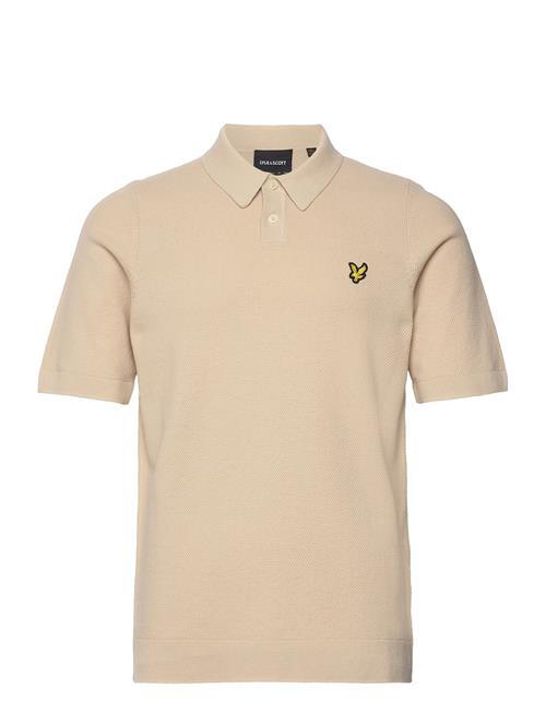 Lyle & Scott Textured Knitted Polo Lyle & Scott Cream