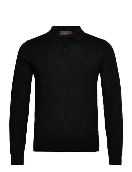 Morris Merino Polo Knit Morris Black