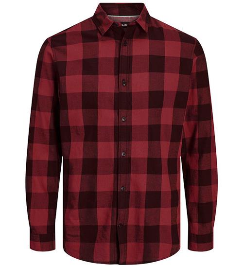 Jack & Jones Skjorte - Noos - JJEgningham - Brick Red/Checks