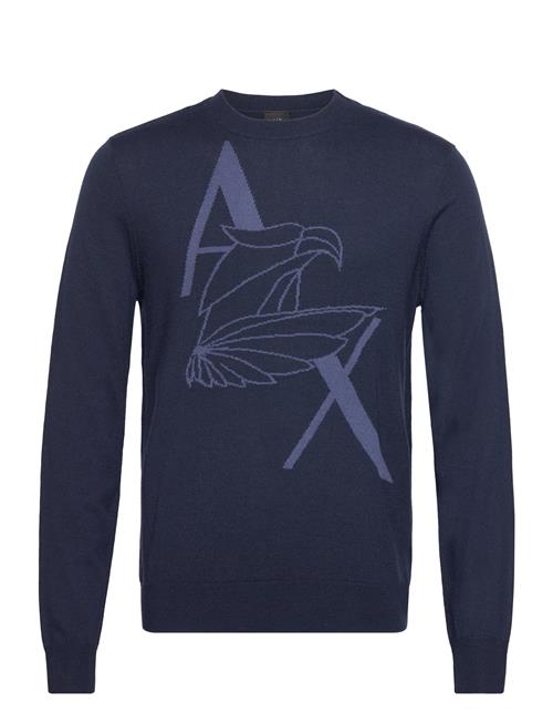 Se Armani Exchange Pullover Armani Exchange Navy ved Booztlet