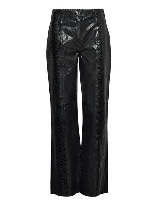 Mads Nørgaard Snake Leather Pirla Pants Mads Nørgaard Black