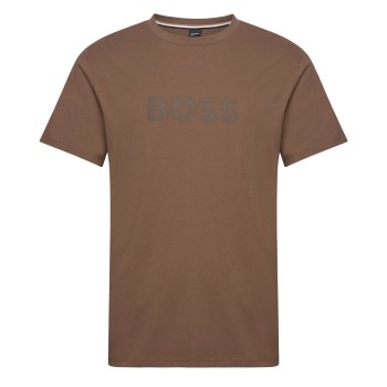 Se BOSS T Shirt RN Brun bomuld Medium Herre ved Timarco