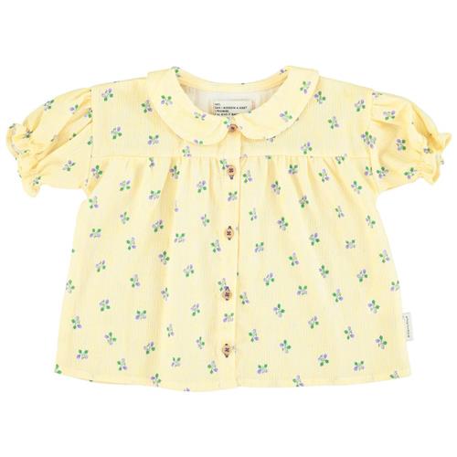 Piupiuchick Blomstret Stribet Bluse Gul | Gul | 6 years