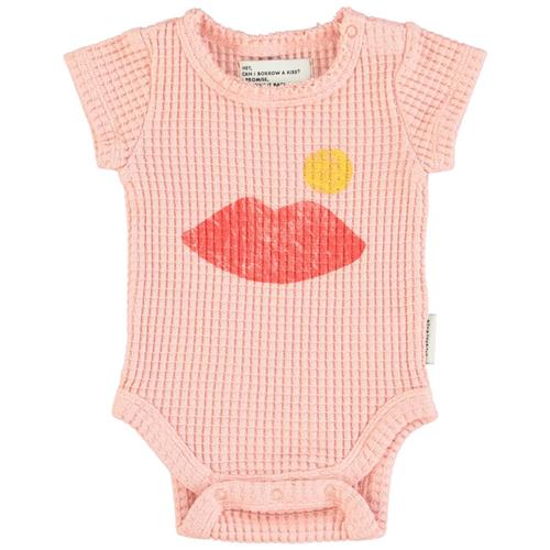 Se Piupiuchick Babybody Med Tryk Lyserød | Lyserød | 3 months ved Babyshop