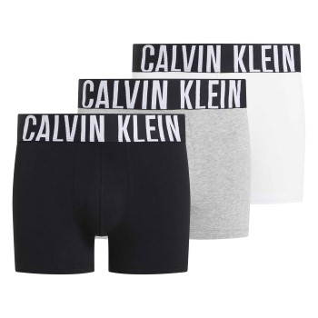 Calvin Klein 3P Intense Power Trunks Hvid/Grå bomuld Small Herre