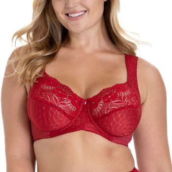 Miss Mary of Sweden Miss Mary Jacquard And Lace Underwire Bra Bh Rød B 85 Dame