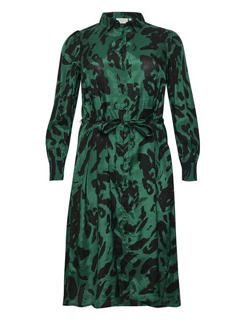 Kaffe Curve Kcpolla Oline Dress Kaffe Curve Green