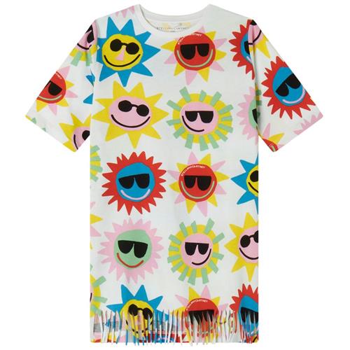 Stella McCartney Kids Mønstret T-shirt Kjole Hvid | Hvid | 2 years