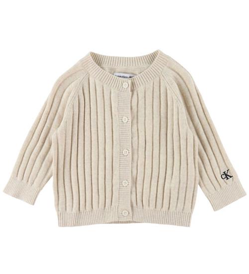 Calvin Klein Calvin Klein Cardigan - Strik - Rib - Vanilla Heather