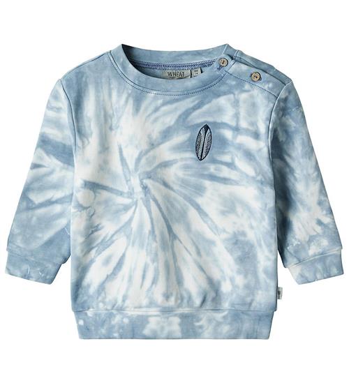 Se Wheat Sweatshirt - Miles - Multi Blue ved KidsWorld