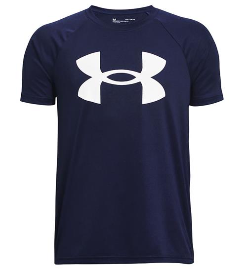 Se Under Armour T-shirt - Tech Big Logo - Midnight Navy ved KidsWorld