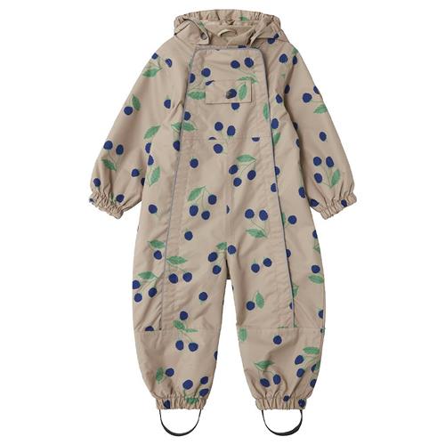 Se Kuling Milano Mønstret Skaloverall Blackberry | Beige | 92 cm ved Babyshop