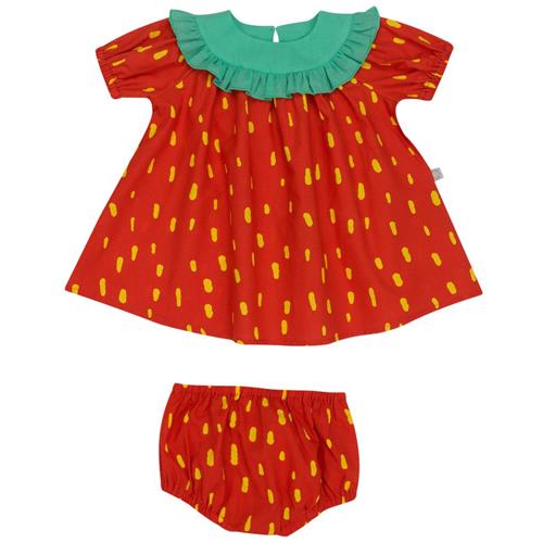 Stella McCartney Kids Jordbærformet Baby-kjole Rød | Rød | 3 months