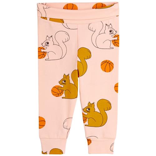 Se Mini Rodini GOTS Squirrels Baby-leggings Lyserød | Lyserød | 56 cm ved Babyshop