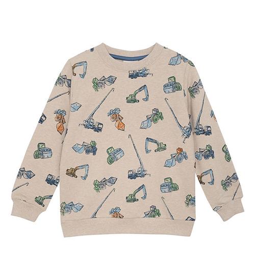 Minymo Minymo Sweatshirt - AOP - Beige Melange