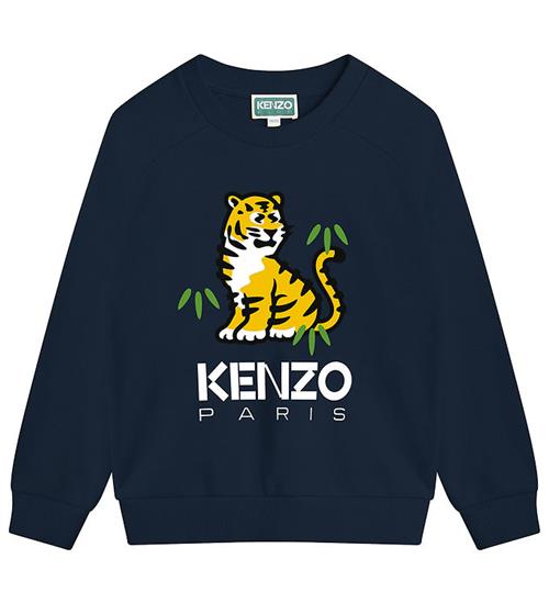 Se Kenzo Kenzo Sweatshirt - Navy m. Tiger ved KidsWorld