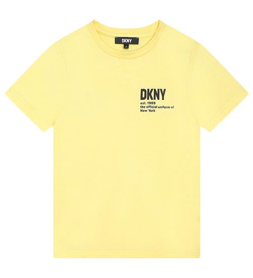 DKNY DKNY T-shirt - Straw Yellow m. Sort