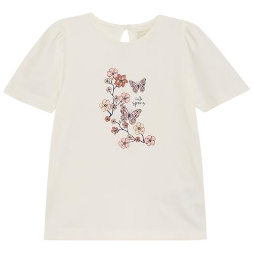 Creamie GOTS T-shirt Med Tryk Peachskin | Hvid | 80 cm