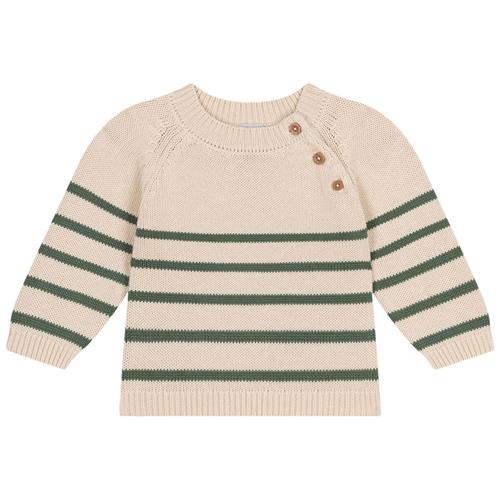 Petit Bateau Stribet Strikket Trøje Cremefarvet |  | 12 months