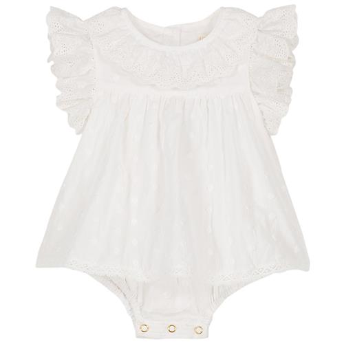 Louise Misha Anusha Romper Off White | Hvid | 12 months