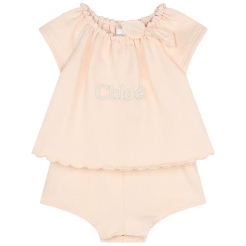 Se Chloé Logo Romper Lyserød | Lyserød | 12 months ved Babyshop