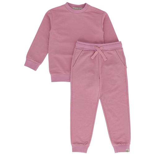 Se Gullkorn Design Leu Joggesæt Lilla | Lilla | 110 cm ved Babyshop